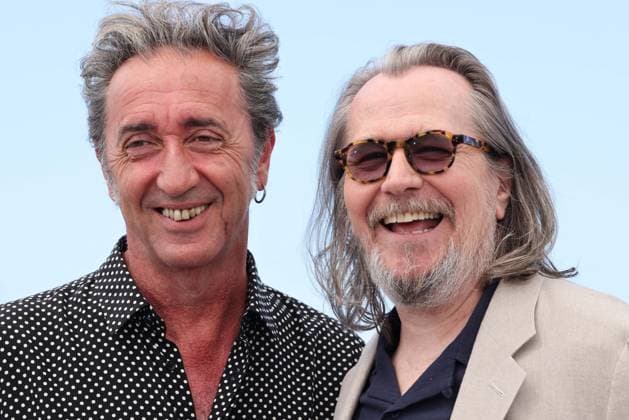 Cannes - Parthenope Photocall Paolo Sorrentino and Gary Oldman attend the Parthenope Photocall at the 77th annual Cannes Film Festival at Palais des Festivals on May 22, 2024 in Cannes, France Photo by Shootpix ABACAPRESS.COM Cannes France  Copyright: xShootpix ABACAx