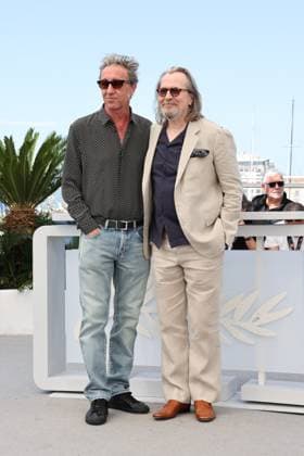 Cannes - Parthenope Photocall Paolo Sorrentino and Gary Oldman attend the Parthenope Photocall at the 77th annual Cannes Film Festival at Palais des Festivals on May 22, 2024 in Cannes, France Photo by Shootpix ABACAPRESS.COM Cannes France  Copyright: xShootpix ABACAx