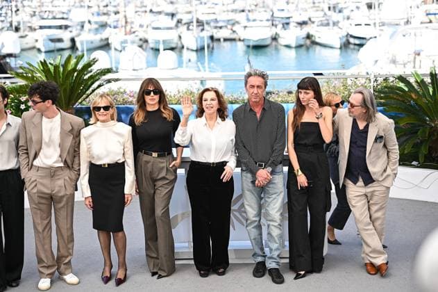 May 22, 2024, Cannes, Cannes, France: DANIELE RIENZO, ISABELLA FERRARI, LUISA RANIERI, STEFANIA SANDRELLI, PAOLO SORRENTINO, CELESTE DALLA PORTA, GARY OLDMAN attend the Parthenope Photocall at the 77th annual Cannes Film Festival at Palais des Festivals on May 22, 2024 in Cannes, France. Cannes France - ZUMAk160 20240522_zip_k160_033 Copyright: xStefanosxKyriazisx