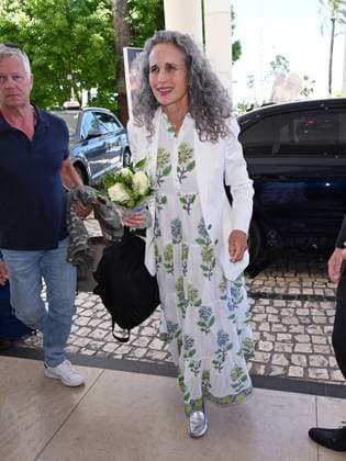May 22, 20234, Cannes, France: ANDY MACDOWELL arrives at the Martinez Hotel during the 77th Cannes Film Festival 2024 in Cannes France. Cannes France  - ZUMAp169 20240522_zea_p169_125 Copyright: xSimonexComix