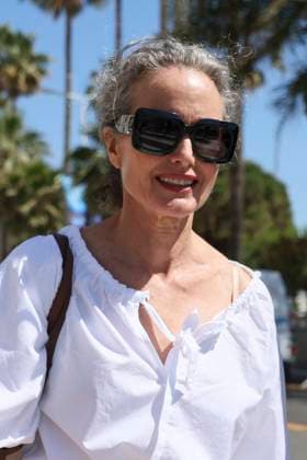 Cannes - Andy MacDowell Walks The Croisette Andy MacDowell is spotted at Martinez Hotel during 77th Cannes Film Festival in Cannes, France on May 22, 2024. Photo by Marco Piovanotto ABACAPRESS.COM Cannes France  Copyright: xPiovanottoxMarco ABACAx