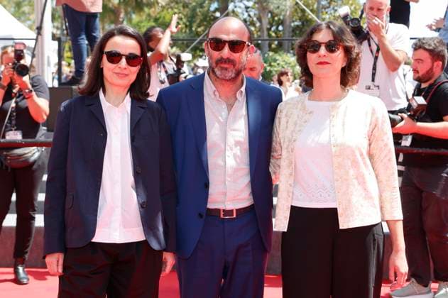 Maureen Fazendeiro, Telmo Churro and Mariana Ricardo at the premiere of the feature film Grand Tour at the Festival de Cannes 2024 77 Cannes International Film Festival at the Palais des Festivals Cannes, 22 05 2024 Foto:xD.xBedrosianx xFuturexImagex grand_tour_4506