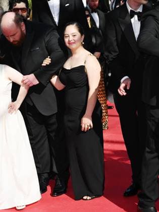 Cannes, 77th Cannes Film Festival 2024, Ninth Night. Red carpet of the film Le Comte de Monte-Cristo - In the photo: Alice Belaidi, Artus, Clovis Cornillac  Copyright: xSimonexComix xipa-agency.netx xPoolxPhotoxEventsx03x IPA_Agency_IPA46408194