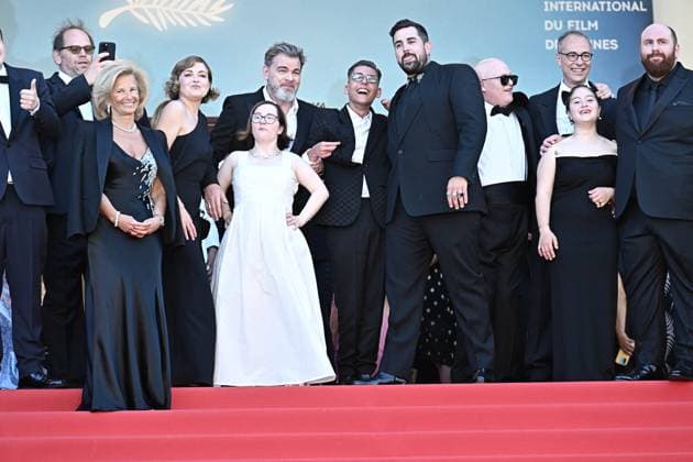 Cannes - Le Comte De Monte-Cristo Red Carpet Members of the film Un Petit Truc en Plus (A Little Something Extra) including French actress Celine Groussard, French actor Clovis Cornillac, and Artus attend Le Comte de Monte-Cristo (The Count of Monte-Cristo) red carpet at the 77th edition of the Cannes Film Festival in Cannes, southern France, on May 22, 2024. Photo by David Niviere ABACAPRESS.COM Cannes France  Copyright: xNivierexDavid ABACAPRESS.COMx