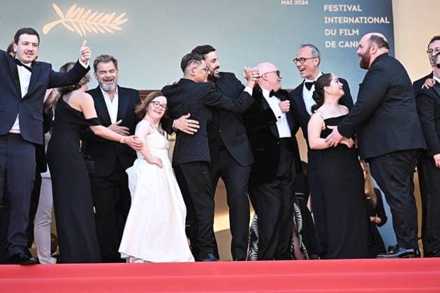 Cannes - Le Comte De Monte-Cristo Red Carpet Members of the film Un Petit Truc en Plus (A Little Something Extra) including French actress Celine Groussard, French actor Clovis Cornillac, and Artus attend Le Comte de Monte-Cristo (The Count of Monte-Cristo) red carpet at the 77th edition of the Cannes Film Festival in Cannes, southern France, on May 22, 2024. Photo by David Niviere ABACAPRESS.COM Cannes France  Copyright: xNivierexDavid ABACAPRESS.COMx