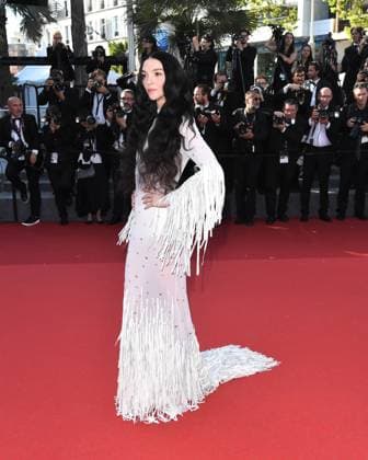 Cannes, France: Cannes, 77th Cannes Film Festival 2024, Red carpet film The Count of Monte Cristo In the photo: Mariacarla Boscano Cannes France  - ZUMAp169 20240522_zea_p169_772 Copyright: xAlbertoxTerenghix