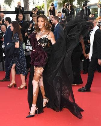 Cannes, France: Cannes, 77th Cannes Film Festival 2024, Red carpet film The Count of Monte Cristo In the photo: Winnie Harlow Cannes France  - ZUMAp169 20240522_zea_p169_788 Copyright: xAlbertoxTerenghix