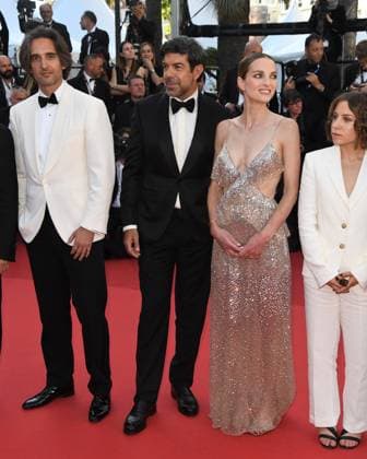 Cannes, 77th Cannes Film Festival 2024, Red carpet film The Count of Monte Cristo In the photo: Dimitri Rassam, Pierfrancesco Favino, Adele Simphal  Copyright: xAlbertoxTerenghix xipa-agency.nex xPoolxPhotoxEventsx03x IPA_Agency_IPA46412641