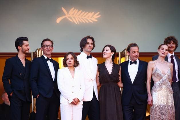 May 22, 2024, Cannes, France: Pierre Niney, Alexandre de La Patellio¨re, Marie Narbonne, Dimitri Rassam, Anamaria Vartolmei, Patrick Mille, Adele Simphal, Vassili Schneider attend the Le Comte De Monte-Cristo Red Carpet at the 77th annual Cannes Film Festival at Palais des Festivals on May 22, 2024 in Cannes, France. Cannes France - ZUMAz156 20240522_zip_z156_014 Copyright: xBeataxZawrzelx