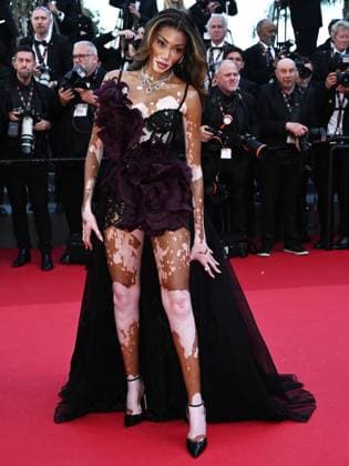 Cannes, France: Cannes, 77th Cannes Film Festival 2024, Ninth Night. Red carpet of the film Ã¢â‚¬oeLe Comte de Monte-CristoÃ¢â‚¬Â - In the photo: Winnie Harlow Cannes France  - ZUMAp169 20240522_zea_p169_903 Copyright: xSimonexComix