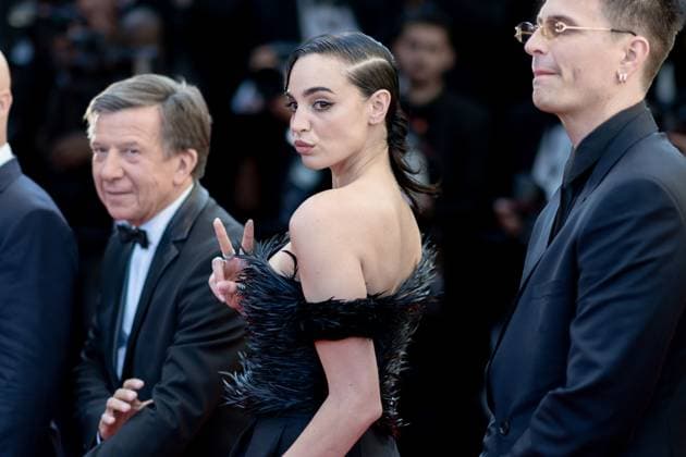 Cannes, France 22th May, 2024 Souheila Yacoub attends Le Comte de Monte Cristo Screening red carpet at the 77th annual Cannes Film Festival at Palais des Festivals on May 22, 2024 in Cannes, France CINEMA 77eme Festival de Cannes Red Carpet du film Le Comte de Monte Cristo 22 05 2024 NorbertScanella Panoramic 