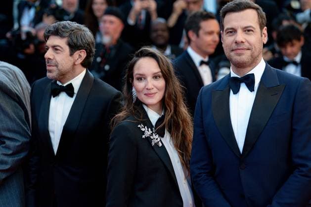 Cannes, France 22th May, 2024 Pierfrancesco Favino, AnaÃ¯s Demoustier and Laurent Lafitte attends Le Comte de Monte Cristo Screening red carpet at the 77th annual Cannes Film Festival at Palais des Festivals on May 22, 2024 in Cannes, France CINEMA 77eme Festival de Cannes Red Carpet du film Le Comte de Monte Cristo 22 05 2024 NorbertScanella Panoramic 