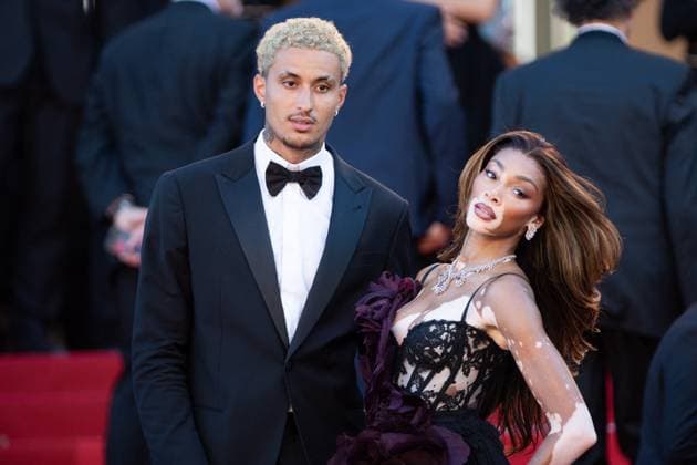 Cannes Le Comte de Monte-Cristo Premiere AM Kyle Kuzma and Winnie Harlow attending the Le Comte de Monte-Cristo Premiere as part of the 77th Cannes International Film Festival in Cannes, France on May 22, 2024. Photo by Aurore Marechal ABACAPRESS.COM Cannes France  Copyright: xMarechalxAurore ABACAx