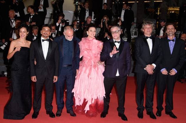 Cannes Motel Destino Red Carpet NG Fabio Assuncao, Nataly Rocha, Karim Ainouz and Iago Xavier attending the ?Motel Destino? Screening and Red Carpet at Palais Des Festivals in Cannes, France on May 22 2024 as part of the 77th Cannes Film Festival. Photo by Nicolas Genin ABACAPRESS.COM Cannes France  Copyright: xGeninxNicolas ABACAx