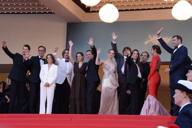 May 22, 2024, Cannes, France: CANNES, FRANCE - MAY 22: (L-R) Alexandre de La Patelliere, Marie Narbonne, Dimitri Rassam, Anamaria Vartolmei, Patrick Mille, Adele Simphal, Vassili Schneider, Matthieu Delaporte, AnaÃ¯s Demoustier, Pierre Niney, Pierfrancesco Favino, Laurent Lafitte, Julie de Bona, Julien De Saint-Jean, Jerome Seydoux and Cannes Film Festival director Thierry FrÃ maux attend the Le Comte De Monte-Cristo Red Carpet at the 77th annual Cannes Film Festival at Palais des Festivals on May 22, 2024 in Cannes, Franc Cannes France - ZUMAi09_ 20240522_zaf_i09_014 Copyright: xFrederickxInjimbertx