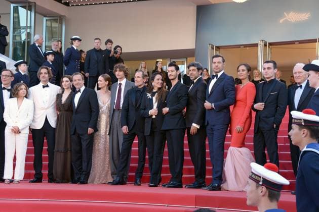 May 22, 2024, Cannes, France: CANNES, FRANCE - MAY 22: (L-R) Alexandre de La Patelliere, Marie Narbonne, Dimitri Rassam, Anamaria Vartolmei, Patrick Mille, Adele Simphal, Vassili Schneider, Matthieu Delaporte, AnaÃ¯s Demoustier, Pierre Niney, Pierfrancesco Favino, Laurent Lafitte, Julie de Bona, Julien De Saint-Jean, Jerome Seydoux and Cannes Film Festival director Thierry FrÃ maux attend the Le Comte De Monte-Cristo Red Carpet at the 77th annual Cannes Film Festival at Palais des Festivals on May 22, 2024 in Cannes, Franc Cannes France - ZUMAi09_ 20240522_zaf_i09_016 Copyright: xFrederickxInjimbertx