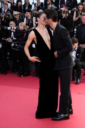 Photo IPP Daniele Cifala™ Cannes 22 05 2024 Le Comte De Monte Cristo Red Carpet The 77th Annual Cannes Film Festival in the photo Natasha Andrews and Pierre Niney Italy Photo Press World Copyright