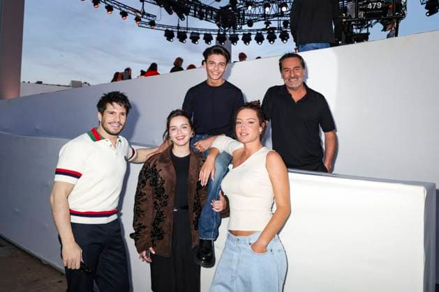 Exclusif Plateau de lÃ mission C Ã vous lors du 77eme Festival International du Film de Cannes Exclusif Francois Civil, Mallory Wanecque, Malik Frikah, Adele Exarchopoulos, Gilles Lellouche sur le plateau de lÃ mission C Ã vous lors du 77eme Festival International du Film de Cannes le 22 mai 2024 Jack Tribeca Bestimage No Web Belgique et Suisse Cannes France  Copyright: xJackxTribecax xBestimagexJackxTribecax xBestimagex