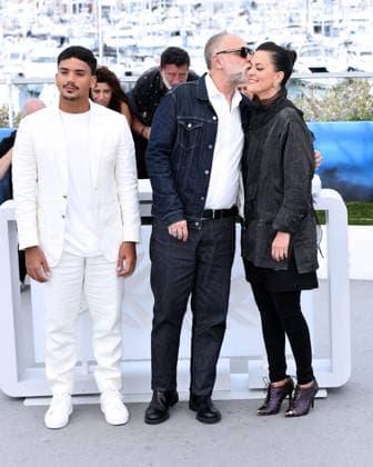 Cannes, 77th Cannes Film Festival 2024 Photocall Motel Destino In the photo: Iago Xavier, Karim AÃ¯nouz, Nataly Rocha  Copyright: xAlbertoxTerenghix xipa-agency.nex xPoolxPhotoxEventsx03x IPA_Agency_IPA46435153
