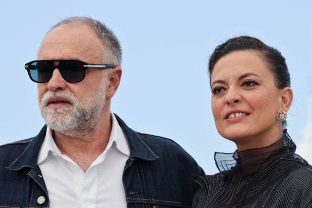 Cannes - Motel Destino Photocall Director Karim AÃ¯nouz and Nataly Rocha attend the Motel Destino Photocall at the 77th annual Cannes Film Festival at Palais des Festivals on May 23, 2024 in Cannes, France. Photo by Shootpix ABACAPRESS.COM Cannes France  Copyright: xShootpix ABACAx