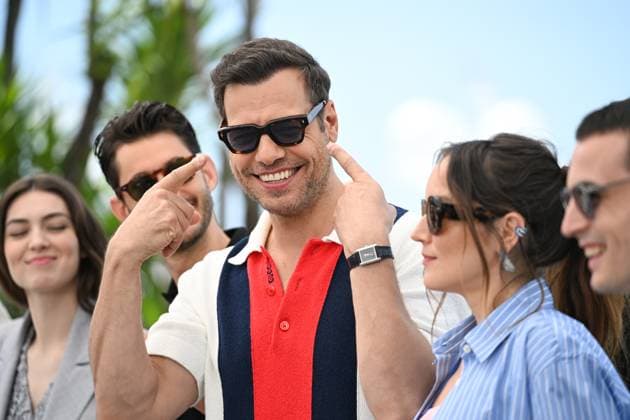 77eme Festival International du Film de Cannes Photocall du film 77th International Cannes Film Festival Photocall with movie cast 305409 2024 05 23 Demoustier, AnaÃ¯s Lafitte, Laurent  Copyright: xSergexArnalx xStarfacex STAR_305409_054