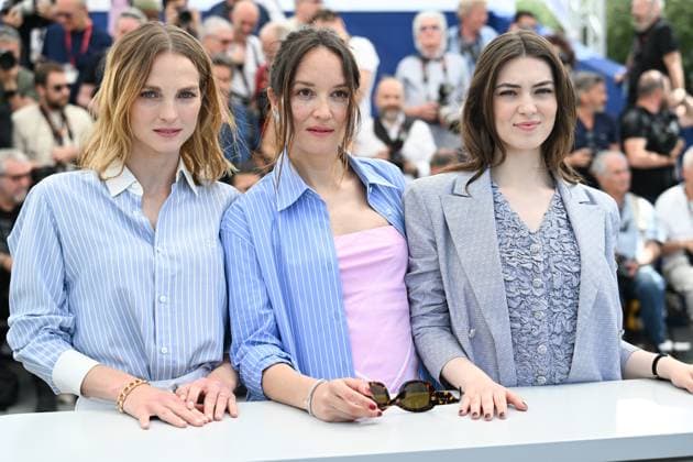 77eme Festival International du Film de Cannes Photocall du film 77th International Cannes Film Festival Photocall with movie cast 305409 2024 05 23 Demoustier, AnaÃ¯s Vartolomei, Anamaria Simphal, Adele  Copyright: xSergexArnalx xStarfacex STAR_305409_080