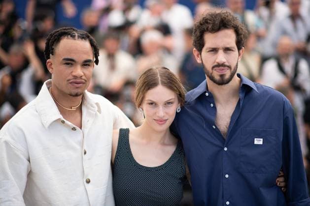 Cannes - Vivre Mourir Renaitre Photocalll Noah Deric, Lou Lampros and Victor Belmondo attending the Vivre, Mourir, Renaitre (To Live, To Die, To Live Again) Photocall as part of the 77th Cannes International Film Festival in Cannes, France on May 23, 2024. Photo by Aurore Marechal ABACAPRESS.COM Cannes France  Copyright: xMarechalxAurore ABACAx