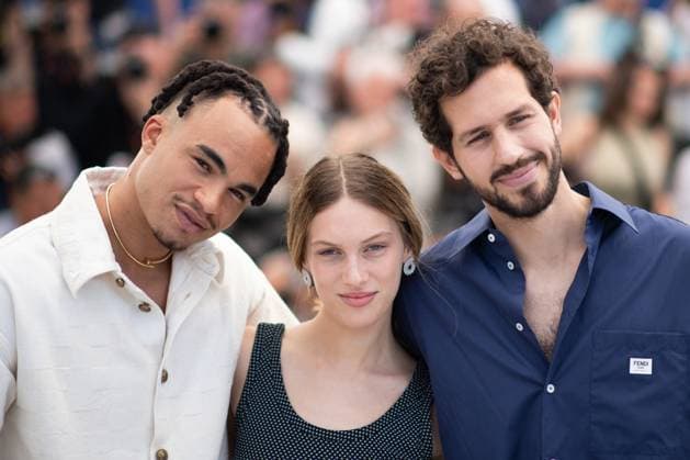Cannes - Vivre Mourir Renaitre Photocalll Noah Deric, Lou Lampros and Victor Belmondo attending the Vivre, Mourir, Renaitre (To Live, To Die, To Live Again) Photocall as part of the 77th Cannes International Film Festival in Cannes, France on May 23, 2024. Photo by Aurore Marechal ABACAPRESS.COM Cannes France  Copyright: xMarechalxAurore ABACAx