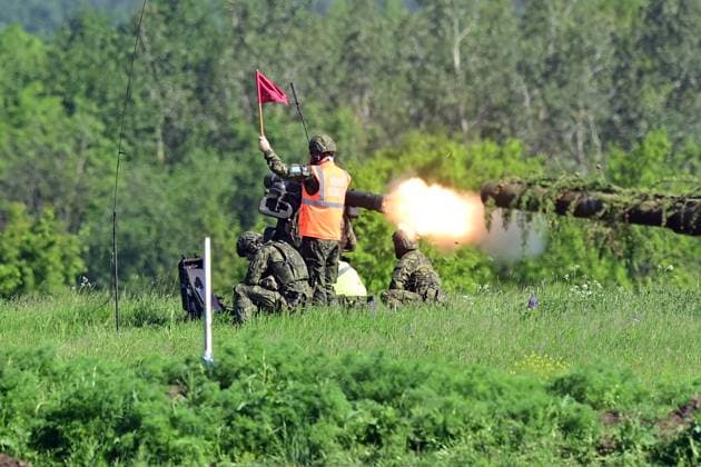 News Themen der Woche KW21 News Bilder des Tages The Media Day on Joint Fires 2024, this year s biggest training of ground forces took place at the Hradiste military training grounds, Czech Republic, on May 23, 2024. The RBS anti-aircraft system is pictured. (CTKxPhoto SlavomirxKubes) CTKPhotoP2024052305683  CTKPhotoP2024052305683