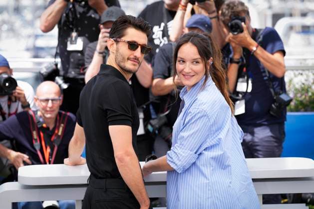 IPP Photo Daniele Cifala™ Cannes 23 05 2024 Le Comte De Monte Cristo Photocall The 77th Annual Cannes Film Festival in the photo Pierre Niney and Anais Demoustier Italy Photo Press World Copyright