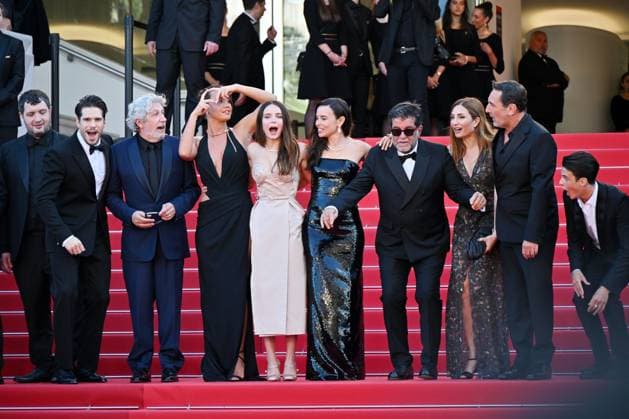 Cannes, 77th Cannes Film Festival 2024, Tenth Evening. Red carpet of the film L Amour Ouf In the photo: Ahmed Hamidi, Alain Chabat, Anthony Bajon, Karim Laklou, Francois Civil, Adele Exarchopoulos, Alain Attal, Gilles Lellouche, Elodie Bouchez, Mallory Wanecque, Malik Frikah, the producer Hugo Selignac and Jean-Pascal Zadi Copyright: xManuelexMangiarottix xipa-agencyx xPoolxPhotoxEventsx03x IPA_Agency_IPA46449202