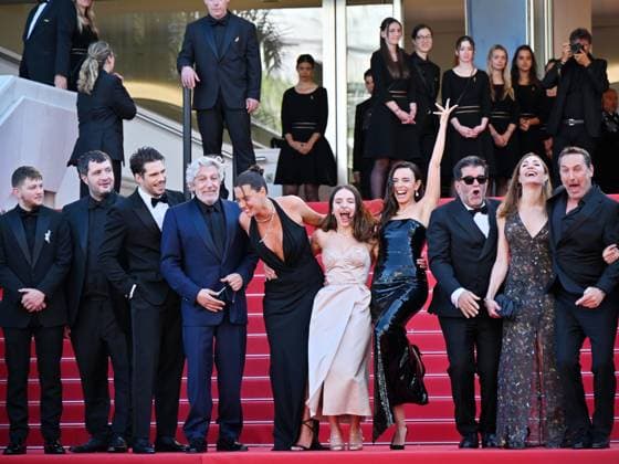 Cannes, 77th Cannes Film Festival 2024, Tenth Evening. Red carpet of the film L Amour Ouf In the photo: Ahmed Hamidi, Alain Chabat, Anthony Bajon, Karim Laklou, Francois Civil, Adele Exarchopoulos, Alain Attal, Gilles Lellouche, Elodie Bouchez, Mallory Wanecque, Malik Frikah, the producer Hugo Selignac and Jean-Pascal Zadi Copyright: xManuelexMangiarottix xipa-agencyx xPoolxPhotoxEventsx03x IPA_Agency_IPA46449210