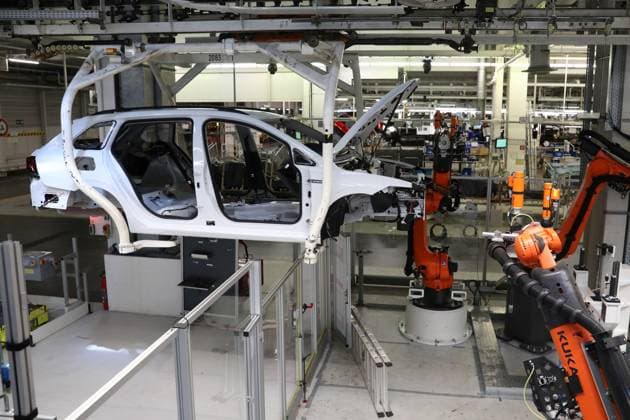 Wolfsburg Lower Saxony Wolfsburg, 23 05 2024, Volkswagen plant Wolfsburg, VW Golf and VW Tiguan production, VW Golf 8 production line