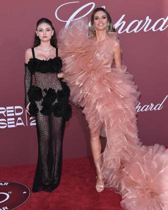 Cap d Antibes, 30th amfAR gala Cannes In the photo: Leni Olumi Klum, Heidi Klum  Copyright: xAlbertoxTerenghix xipa-agency.nex xPoolxPhotoxEventsx03x IPA_Agency_IPA46452704