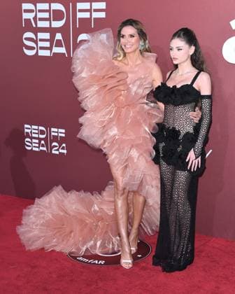 Cap d Antibes, 30th amfAR gala Cannes Cap d Antibes, 30th amfAR gala Cannes In the photo: Heidi Klum, Leni Olumi Klum Cannes France  Copyright: xIPA ABACAx