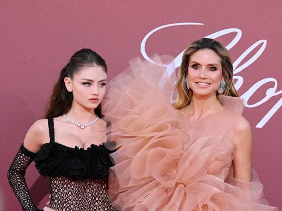 Cap d Antibes - amfAR Gala Cannes 2024 Cap d Antibes - amfAR Gala Cannes 2024 - In the photo: Heidi Klum and Leni Klum Cannes France  Copyright: xIPA ABACAx