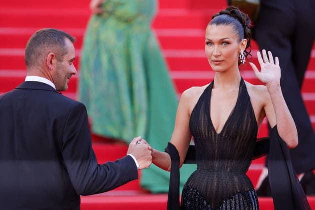 Cannes - L Amour Ouf (Beating Hearts) Red Carpet Bella Hadid attends the L Amour Ouf (Beating Hearts) Red Carpet at the 77th annual Cannes Film Festival at Palais des Festivals on May 23, 2024 in Cannes, France. Photo by ShootPix ABACAPRESS.COM Cannes France  Copyright: xShootPix ABACAx