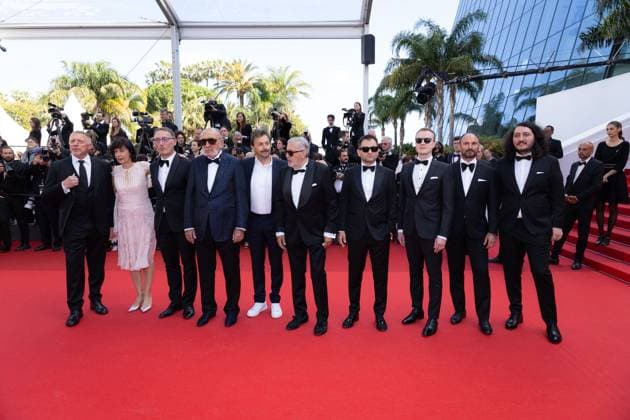 Cannes - L Amour Ouf (Beating Hearts) Red Carpet Tudor Giurgiu, Boris Becker, Ion Èöiriac, Henri Leconte, Rupert Majendie and Mansour Bahrami and guests attend the L Amour Ouf (Beating Hearts) Red Carpet at the 77th annual Cannes Film Festival at Palais des Festivals on May 23, 2024 in Cannes, France. Photo by ShootPix ABACAPRESS.COM Cannes France  Copyright: xShootPix ABACAx