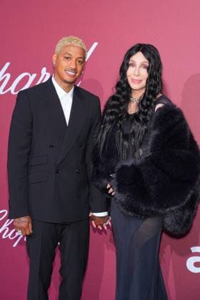 Cher and her boyfriend Alexander Edwards at the Amfar Gala on 23 05 2024 as part of the 77 Film Festival in Cannes Cannes Film Festival 2024 Amfar Gala