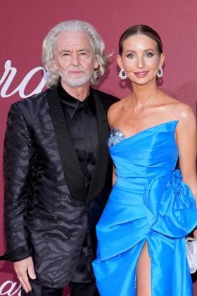 Hermann Buehlbecker and Anna Hiltrop at the Amfar Gala on 23 05 2024 as part of the 77 Film Festival in Cannes Cannes Film Festival 2024 Amfar Gala