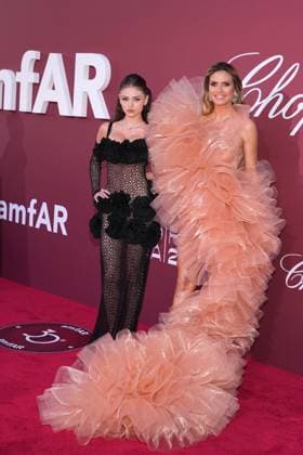 Leni Klum and Heidi Klum at the Amfar Gala on 23 05 2024 as part of the 77 Film Festival in Cannes Cannes Film Festival 2024 Amfar Gala
