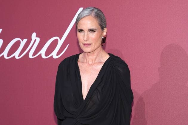 Andie MacDowell at the Amfar Gala on 23 05 2024 as part of the 77 Film Festival in Cannes Cannes Film Festival 2024 Amfar Gala