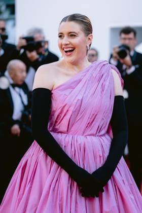 77eme Festival International du Film de Cannes Tapis rouge lamour Ouf 77th International Cannes Film Festival Red Carpet of LAmour Ouf movie 305429 2024 05 23 Alpes Maritimes Cannes France Gerwig, Greta  Copyright: xTerencexBaelenx STAR_305429_085