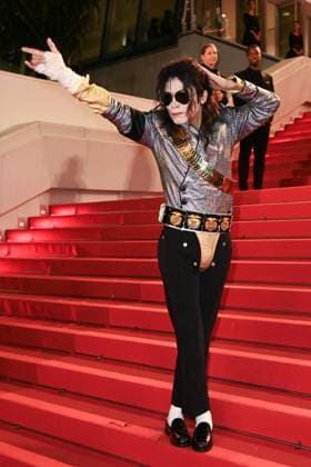 Cannes All We Imagine As Light Premiere A Michael Jackson impersonator attending the All We Imagine As Light Premiere as part of the 77th Cannes International Film Festival in Cannes, France on May 23, 2024. Photo by Aurore Marechal ABACAPRESS.COM Cannes France  Copyright: xMarechalxAurore ABACAx