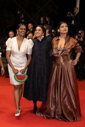 B MontÃ e des marches du film Â All we imagine as lightÂ lors du 77eme Festival International du Film de Cannes Kani Kusruti, Payal Kapadia, Divya Prabha MontÃ e des marches du film Â All we imagine as lightÂ lors du 77eme Festival International du Film de Cannes, au Palais des Festivals Ã Cannes On may 23rd 2024 Olivier Borde Bestimage Red carpet of the movie Â All we imagine as light Â during the 77th Cannes International Film Festival at the Palais des Festivals in Cannes, France On may 23rd 2024 Cannes France  Copyright: xOLIVIERxBORDEx xBESTIMAGExOLIVIERxBORDEx xBESTIMAGEx