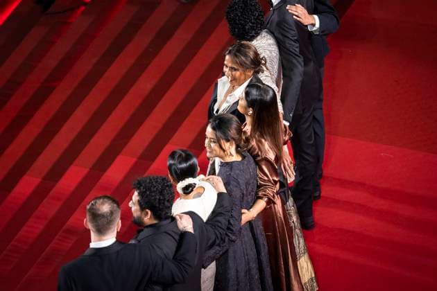 Pool MontÃ e des marches du film Â All we imagine as lightÂ lors du 77eme Festival International du Film de Cannes Thomas Hakim, Zico Maitra, Kani Kusruti, Payal Kapadia, Divya Prabha, Chhaya Kadam, Hridhu Haroon MontÃ e des marches du film Â All we imagine as lightÂ lors du 77eme Festival International du Film de Cannes, au Palais des Festivals Ã Cannes Le 23 mai 2024 Olivier Borde Pool Bestimage Red carpet of the movie Â All we imagine as light Â during the 77th Cannes International Film Festival at the Palais des Festivals in Cannes, France On may 23th 2024 Cannes France  Copyright: xPoolxCannesx xBestimagexPoolxCannesx xBestimagex