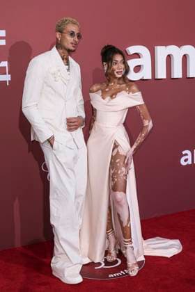 Cannes - amfAR Gala Kyle Kuzma, Winnie Harlow attends the amfAR Cannes Gala 30th edition presented by Chopard and Red Sea International Film Festival at Hotel du Cap-Eden-Roc on May 23, 2024 in Cap d Antibes, France. Photo by Marco Piovanotto ABACAPRESS.COM Cap d Antibes France  Copyright: xPiovanottoxMarco ABACAx