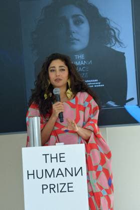 Remise du prix Human Prize dans le cadre de la semaine du cinÃ ma positif lors du 77eme Festival International du Film de Cannes Golshifteh Farahani Remise du prix Human Prize dans le cadre de la semaine du cinÃ ma positif lors du 77eme Festival International du Film de Cannes le 23 mai 2024 Rachid Bellak Bestimage Presentation of the Human Prize as part of the positive cinema week during the 77th Cannes International Film Festival on May 23, 2024 Rachid Bellak Bestimage Cannes France  Copyright: xRACHIDxBELLAKx xBESTIMAGExRACHIDxBELLAKx xBESTIMAGEx