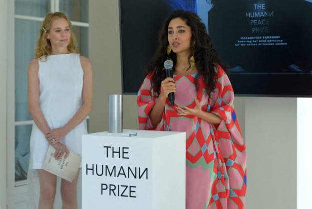 Remise du prix Human Prize dans le cadre de la semaine du cinÃ ma positif lors du 77eme Festival International du Film de Cannes Diane Kruger, Golshifteh Farahani Remise du prix Human Prize dans le cadre de la semaine du cinÃ ma positif lors du 77eme Festival International du Film de Cannes le 23 mai 2024 Rachid Bellak Bestimage Presentation of the Human Prize as part of the positive cinema week during the 77th Cannes International Film Festival on May 23, 2024 Rachid Bellak Bestimage Cannes France  Copyright: xRACHIDxBELLAKx xBESTIMAGExRACHIDxBELLAKx xBESTIMAGEx