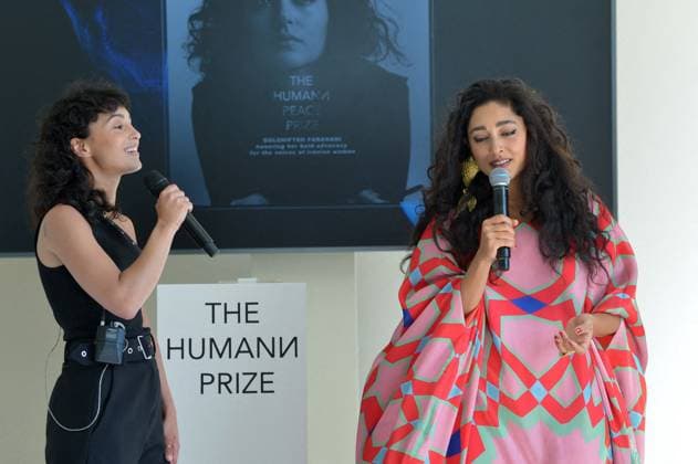 Remise du prix Human Prize dans le cadre de la semaine du cinÃ ma positif lors du 77eme Festival International du Film de Cannes Barbara Pravi, Golshifteh Farahani Remise du prix Human Prize dans le cadre de la semaine du cinÃ ma positif lors du 77eme Festival International du Film de Cannes le 23 mai 2024 Rachid Bellak Bestimage Presentation of the Human Prize as part of the positive cinema week during the 77th Cannes International Film Festival on May 23, 2024 Rachid Bellak Bestimage Cannes France  Copyright: xRACHIDxBELLAKx xBESTIMAGExRACHIDxBELLAKx xBESTIMAGEx